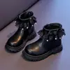 Botas de Moda para Niñas 2026 Estilo Coreano Otoño/Invierno Nuevas Suela Suave Botas para Niñas Botas de Cuero de Moda Botas de Princesa para Niña Pequeña