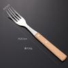 Juego de Cubiertos Occidentales Eian de Acero Inoxidable 304 con Mango de Madera, Tenedor y Cuchara, Cuchillo y Tenedor para Bistec, Cuatro Piezas Principales con Mango de Madera de Haya, Juego de Regalo 410 Mismo Estilo
