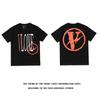 Vlone saludo manga corta V grande dragón chino limitado Fujiwara Hao Guanxi Wang Yibo con suelto pareja hombres