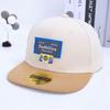 Sombreros Infantiles de Comercio Exterior con Parche de Letra g, Gorras Hip-Hop con Bloques de Color, Gorras de Béisbol de Ala Plana para Street Dance, Sombreros de Sol para Primavera y Verano