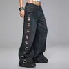 Outono e Inverno 2026 Novo Estilo Americano Y2K Dark Gothic Punk Calças de Moletom Largas Calças Longas Rasgadas
