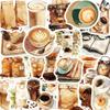 30 peças de adesivos vintage série café bolsa estudante faça você mesmo celular mala café copo decoração adesivos