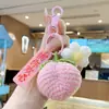 Produto Acabado de Crochê Feito à Mão Buquê de Flores de Lã Dia do Professor Dia das Mães Dia dos Namorados Chaveiro Brinquedo de Pegar para Feriado Pingente
