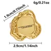 Base de Anillo de Acero Inoxidable con Forma Irregular, Se Puede Incrustar con Piedras Preciosas, Accesorio de Anillo Creativo de Índice para Nicho