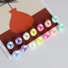 Japonês amor buraco reto cor mistura engrenagem resina brincos brincos pulseira frisado patch diy acessórios de material artesanal