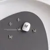 1000 Piezas de Decoraciones de Moños para Uñas de Aleación Mixta, Moños de Cinta Huecos, Pedrería Plateada para Uñas, Al por Mayor