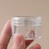 Em estoque caixa redonda de boca larga de plástico ps para creme 5g-50g caixa para broca de unha caixa para glitter caixa de embalagem para cosméticos de sombra