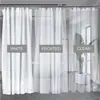 Cortina de Ducha Peva Impresa en 3D Transfronteriza en Stock con Forro Transparente, Impermeable, Antiadherente, Antimoho, Cortina Divisoria de Baño Engrosada
