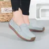 Zapatos Mocasines para Mujer de Piel de Ante Slip on Mocasines Zapatos Planos Transpirables Ligeros Zapatos Náuticos