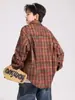 Chaqueta Camisa a Cuadros para Niños Estilo Primavera y Otoño 2026 Nueva Mediana y Grande Infantil Manga Larga Top de Otoño Niño Estilo Callejero Moderno