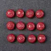 Cinnabar natural alto contenido arena dorada púrpura frijoles del zodiaco doce cuentas dispersas tres-en-seis joyería diy tallado fortuna