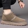 Botas de Nieve para Hombre Invierno Noreste Artificial Terciopelo Largo con Forro Polar Suela Gruesa Antideslizante Caña Alta Cálidas para Hombre Zapatos Grandes de Algodón