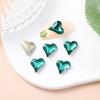 Atacado do Fabricante Nail Art Inclinada em Formato de Coração de Pêssego, Strass de Vidro de Cristal de Formato Especial, Strass em Formato de Coração, Strass para Capa de Celular, Unhas Aurora