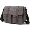 Suministro Directo de Fábrica Bolso Cruzado de Lona para Hombre, Bolso Mensajero Multibolsillos, Bolso de Hombro de Lona Duradero