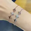 Pulseira de Prata Ouro Rosa Três Meteoros Design de Personalidade Moda para Enviar aos Amigos Joia Pulseira Presente