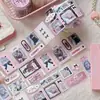 Fita Adesiva Cortada em Formato de Papel Sintético Zaomo Série Coração de Menina Material de Decoração para Caderno Adesivo DIY Fita Washi