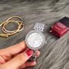 Venta caliente de comercio exterior reloj creativo para hombre con diamantes completos moda casual coreana reloj para hombre con correa de acero entrega en una sola pieza