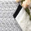 Tela de tejido de encaje Yuchang irregular de amoníaco elástico para vestido superior, ropa para niños, en stock, suministro