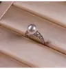 Anillo Grande de Moda Shijia Perla Hueca Diseño de Nicho para Mujer Lujo Ligero Sentido Avanzado Diamante Apertura Única en el Dedo Índice