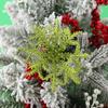 Decorações de Natal Flores Artificiais de Natal 14cm Flores Auspiciosas Pingentes para Árvore de Natal Flores com Pó Dourado