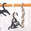 Km.1281 Estante de Almacenamiento para Perchas de Ropa Estante Doméstico para Secar Ropa Gancho Montado en la Pared Balcón Almacenamiento Perchero Sin Taladro Venta al por Mayor