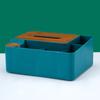 Caja de Almacenamiento Multifuncional de Tejido de Paja de Trigo Caja de Tejido de Plástico para el Hogar Caja de Almacenamiento de Artículos Diversos de Escritorio para Sala de Estar Venta al por Mayor