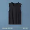 Camiseta interior de algodón puro para hombre Amazon, Camiseta sin mangas de hombros anchos, Sudadera capa base para primavera y verano, Chaleco de hombros anchos