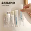 Estante de Almacenamiento Multifuncional para Montar en la Pared Soporte para Pasta de Dientes sin Perforaciones para Baño Estante de Almacenamiento para Limpiador Facial Divisor Escurridor Fijador