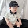 Ropa de bebé recién nacido Ropa de verano Ropa estilo occidental Bolsa Hakayama Ropa de pedos Polo Niño Bebé Verano Ropa para gatear Mameluco delgado