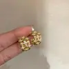 Pendientes de Aro Trenzados en Forma de C con Cinta de Satén Vintage Estilo Francés, Pendientes de Aro de Alta Gama para el Día a Día con Pasadores de Plata 925