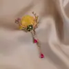 Broche de Mariposa de Metal, Gama Alta, Accesorios de Nicho de Lujo Accesible, Ramillete Retro de Moda, Pines para Ropa, Joyería Antiexposición