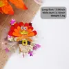 Accesorios para Mascotas de Acción de Gracias Calabaza Pavo Malla Pasador Perro y Gato Festival de la Cosecha de Otoño Decoración de Fiesta Pasador