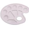 Paleta de plástico para pintura infantil transfronteriza, paleta de mano para pies pintados, plato de paleta pintada para niños al por mayor