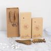 Peine de Estilo Clásico Caja de Embalaje Tapa y Base Caja de Regalo Sándalo Madera de Melocotón Cuerno de Buey Cuerno de Oveja Peine de Plata Universal