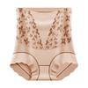 Ropa interior de encaje sexy de cintura alta para mujer, que aprieta el abdomen y levanta los glúteos, sin costuras en los glúteos, transpirable, fina, talla grande para mujer, para prevenir la exposición
