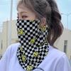 Mascarilla protectora solar transpirable para hombres y mujeres, bufanda para montar al aire libre, turbante de seda helada, bufanda para el día de verano, estilo facial