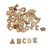Precio bajo de fábrica al por mayor letras inglesas retro de madera letras hechas a mano DIY niños pintura hecha a mano parche de madera