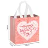 Nueva Bolsa de Regalo para el Día de San Valentín Bolso Pequeño Rosa No Tejido Bolsa para Empaque de Regalo de Perfume Cosméticos Lápiz Labial