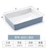 Kaibaiya vajilla de melamina ángulo recto caja cuadrada de plástico plato plato para hot pot comercial plato para barbacoa de autoservicio plato de exhibición