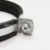 Fabricante direto de braçadeiras para tubos PPR espessadas e pesadas, braçadeiras verticais para tubos com 2 mm de espessura, suportes de suspensão de metal para PVC