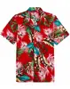 Camisa Hawaiana con Dibujos Animados Impresión 3D Cuello Redondo Manga Corta Sin Planchar Camisa para Hombre Top Casual