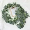 Enredaderas de Eucalipto de Seda Artificial Transfronterizas, Plantas Verdes Moldeadas por Inyección para Decoración de Interiores, Arreglo de Escena para Trepar Paredes y Colgar, Nuevos Productos