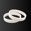 Pulseira de pulso sem cabeça brilhante unissex para adultos e crianças, pulseira de silicone de cor sólida em branco para atividade de team building de grupo de empresa