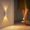 Foco Inteligente con Sensor de Cuerpo Humano Transfronterizo Luz de Pasillo, Luz de Patio, Aplique de Pared Tricolor Recargable, Luz Nocturna