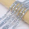 Cuentas de Cubo de Azúcar de Cristal de Vidrio Chapado en Color de 6 mm Hechas a Mano DIY Accesorios Decorativos con Cuentas Pulsera Collar Materiales para Ropa de Venta Caliente