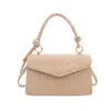 Bolsa Quadrada Pequena 2026 Nova Retro Chic Bolsa de Ombro Único Nova Feminina Estilo Coreano Cor Sólida Moda Simples Bolsa Transversal