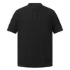 Camiseta de punto básica de manga corta con cuello redondo transpirable estilo retro americano de verano 'old money' para hombre, camisa Henley, moderna