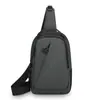 2026 Nueva Moda Bolso de Pecho para Hombre Bolso de Hombro de Textura de Cuero de Moda Gran Capacidad Bolso Cruzado Simple Casual