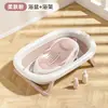 Bañera para Bebé Niños Tamaño Grande Uso en Casa Sentado-Acostado Barril de Baño para Bebé Bañera Plegable Montada en la Pared Bañera para Recién Nacidos