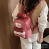 Mochila xadrez de desenho animado da moda, mini mochila fofa para meninas, estilo preppy, bolsa escolar de grande capacidade para estudantes
